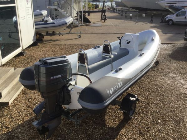 Boat Details – Ribs For Sale - Used Tornado 5.3m RIB with Mariner 75HP Outboard Engine and Trailer