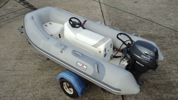 Boat Details – Ribs For Sale - Used Avon 3.15m RIB with Yamaha 15HP Engine and Trailer