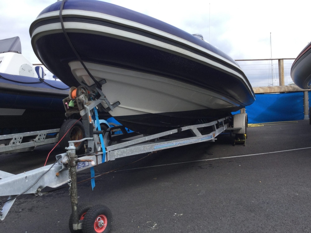 Boat Details – Ribs For Sale - Used Cobra 7.5 RIB with Yamaha F250AETX engine and trailer.