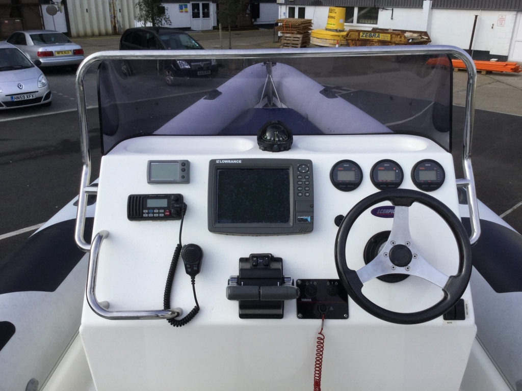 Boat Details – Ribs For Sale - Used Scorpion R27 8.1 RIB with twin Yamaha F150AET engines