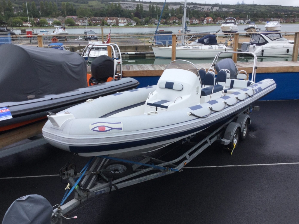 Boat Details – Ribs For Sale - Used Ribeye 785S RIB with Yamaha F250HP Engine and Trailer