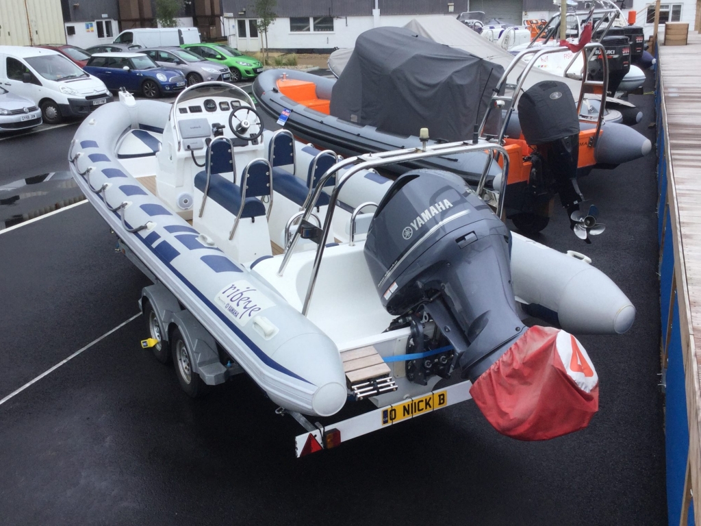 Boat Details – Ribs For Sale - Used Ribeye 785S RIB with Yamaha F250HP Engine and Trailer