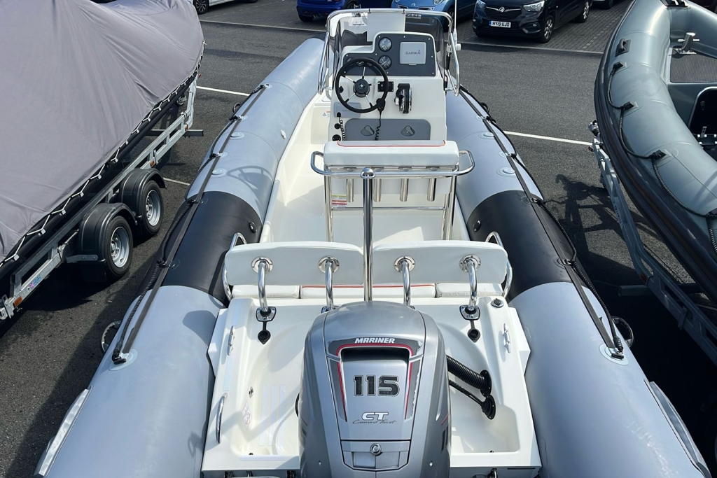 Boat Details – Ribs For Sale - 2011 (Commissioned 2016) Zodiac RIB PRO Open 650 Mercury F115 CT (Command Thrust) Indespension Roller trailer