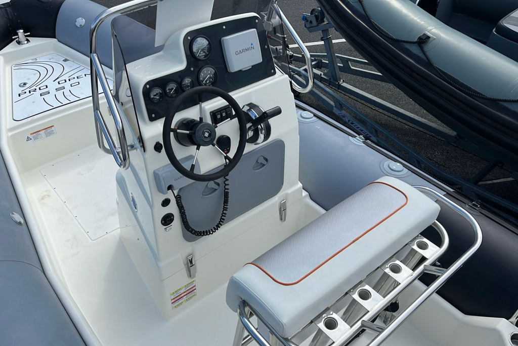 Boat Details – Ribs For Sale - 2011 (Commissioned 2016) Zodiac RIB PRO Open 650 Mercury F115 CT (Command Thrust) Indespension Roller trailer